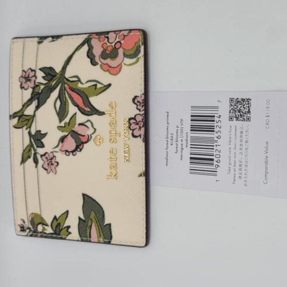 Kate Spade Madison Floral Small Slim Card Holder NWT! - Picture 3 of 9